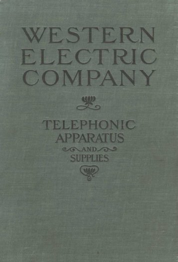 Western Electric Catalogue #1 - Wedophones.com wedophones