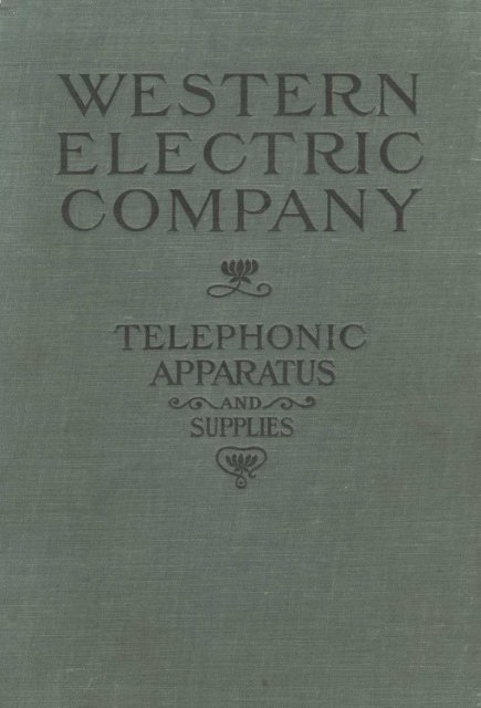 Western Electric Catalogue 1 Wedophones Com Wedophones