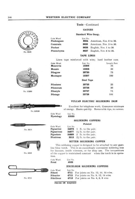 Western Electric Catalogue #1 - Wedophones.com wedophones