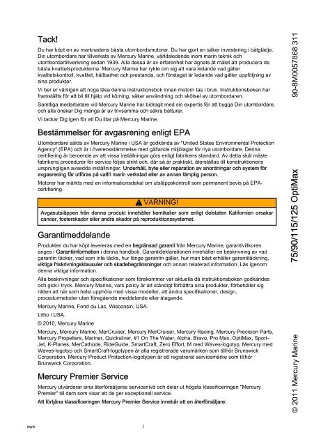 Operational Manual Mercury