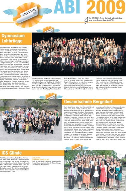 ABI 2009 - Bergedorfer Zeitung