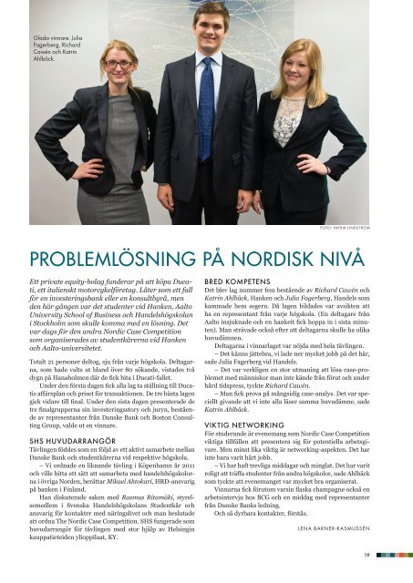 Vi vann! The Nordic Case Competition är inte bara lärorik utan ...