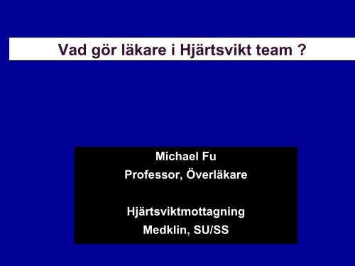 Läkarens roll i teamet