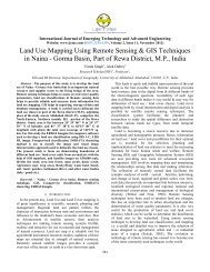 Land Use Mapping Using Remote Sensing & GIS ... - IJETAE