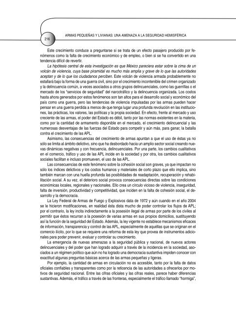 armas pequeñas y livianas: una amenaza a la seguridad hemisférica