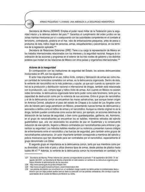 armas pequeñas y livianas: una amenaza a la seguridad hemisférica