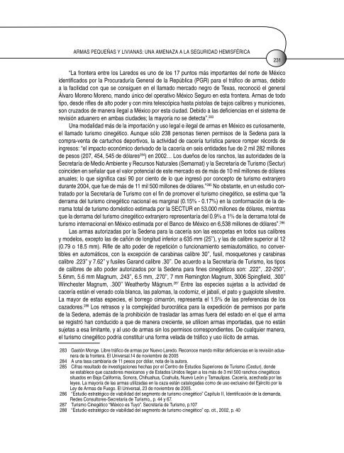 armas pequeñas y livianas: una amenaza a la seguridad hemisférica