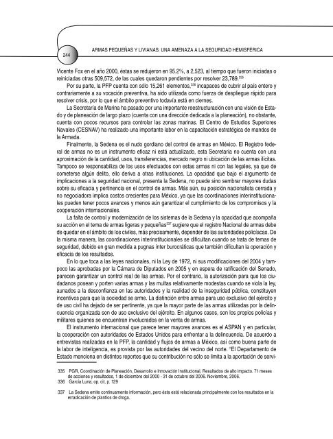 armas pequeñas y livianas: una amenaza a la seguridad hemisférica