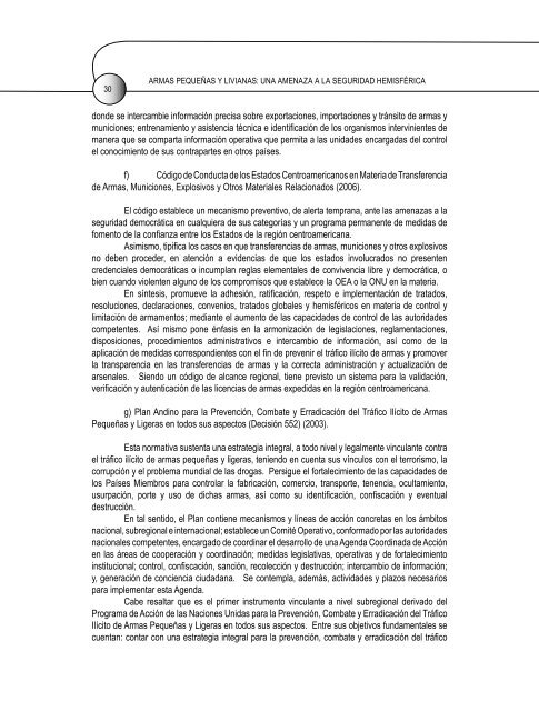 armas pequeñas y livianas: una amenaza a la seguridad hemisférica