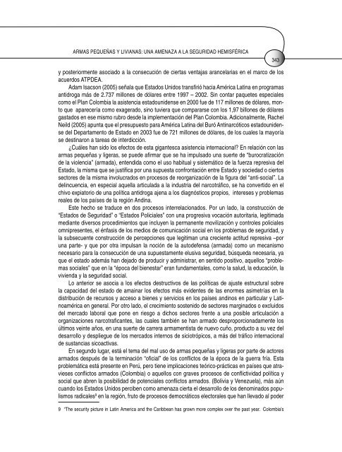 armas pequeñas y livianas: una amenaza a la seguridad hemisférica