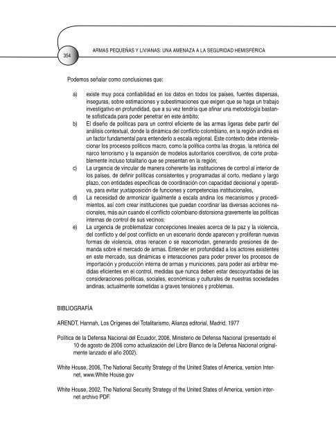 armas pequeñas y livianas: una amenaza a la seguridad hemisférica