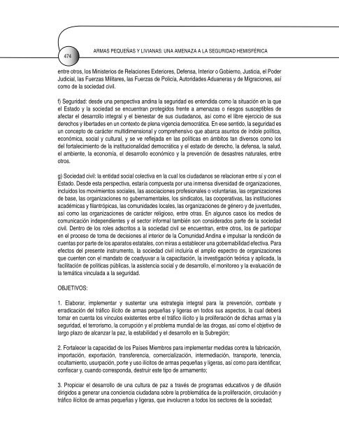 armas pequeñas y livianas: una amenaza a la seguridad hemisférica