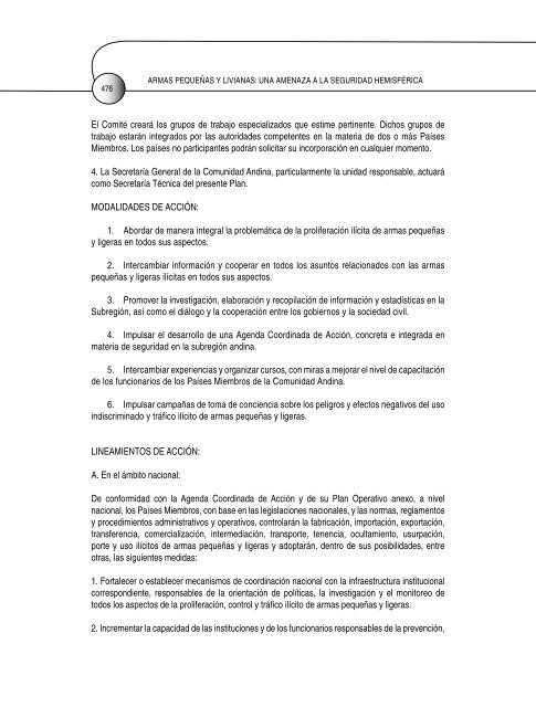 armas pequeñas y livianas: una amenaza a la seguridad hemisférica