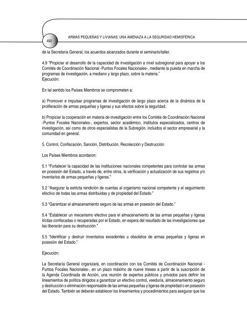 armas pequeñas y livianas: una amenaza a la seguridad hemisférica