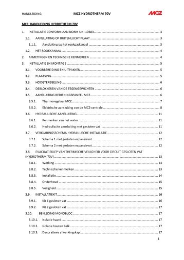 MCZ Hydrotherm 70V.pdf - Fero