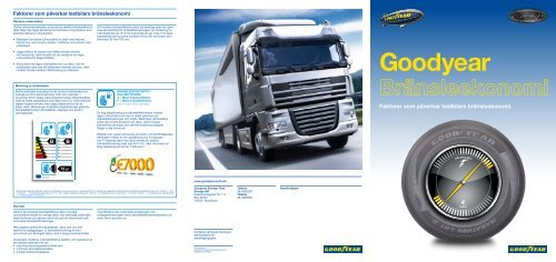 Lastbil – broschyr om bränsleekonomi PDF, 1 MB - Goodyear Tires