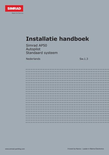 Installatie handboek - Simrad Yachting
