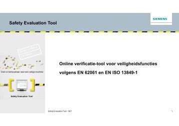 8_Safety Evaluation Tool - Industry - Siemens Nederland