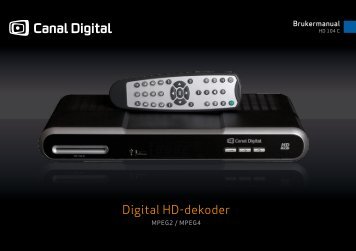Digital HD-dekoder - Canal Digital Kabel-TV