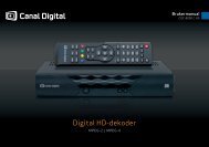 Hele manualen - Canal Digital Kabel-TV