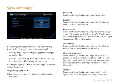 Hele manualen - Canal Digital Kabel-TV