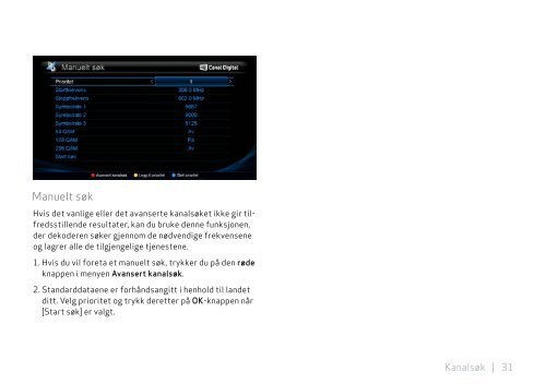 Hele manualen - Canal Digital Kabel-TV