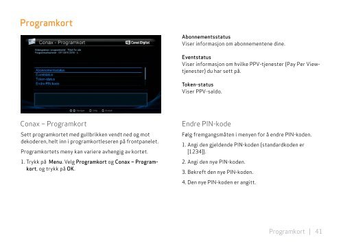 Hele manualen - Canal Digital Kabel-TV