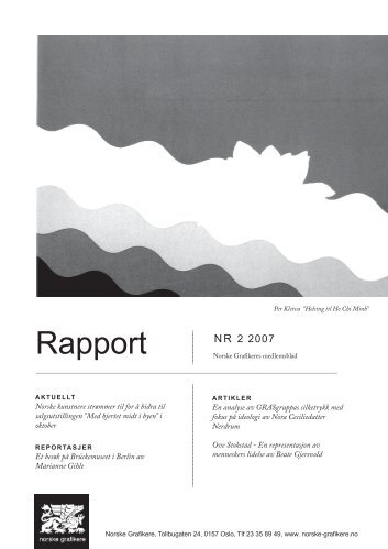 Rapport 2–2007 - Norske Grafikere