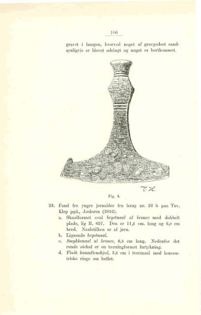 Fortegnelse over oldsager indkomne til Stavanger Museum i 1906