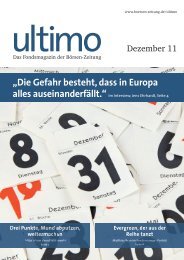 Die Gefahr besteht, dass in Europa alles ... - Börsen-Zeitung