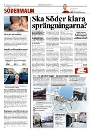 Ska Söder klara sprängningarna? - Annan DirektPress-tidning