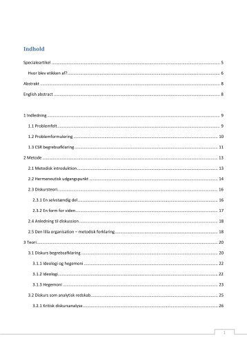 Indhold - Kommunikationsforum