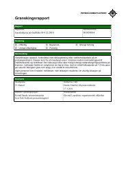 Granskingsrapport - Petroleumstilsynet