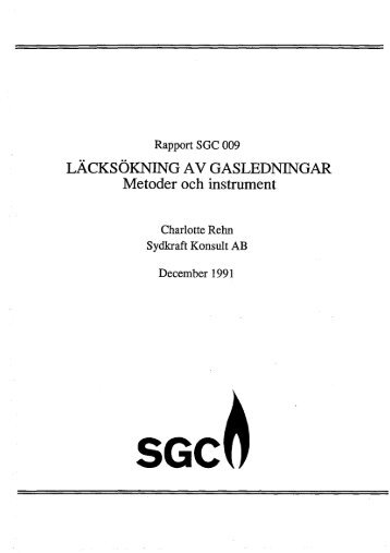 Metoder och instrument - SGC