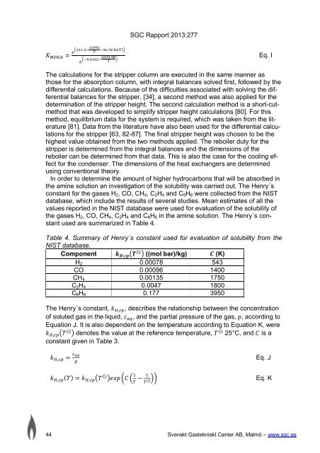 Carbon dioxide removal in indirect gasification - SGC