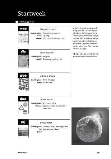 Handleiding Startweek middenbouw - Trefwoord