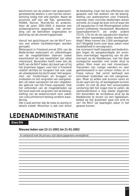 Nummer 178 - februarie 2002 - Nederlandse Vereniging van ...