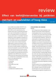 Effect van leefstijlinterventies bij patiënten met hart - Nederlandse ...