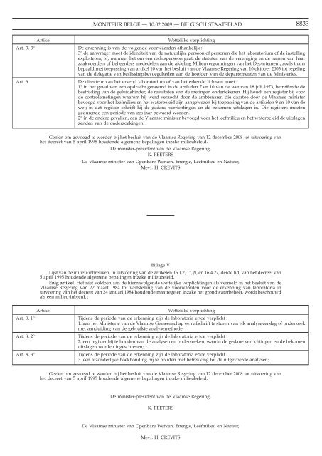 Staatsblad Moniteur - VVPW