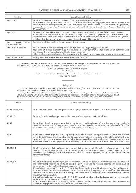 Staatsblad Moniteur - VVPW