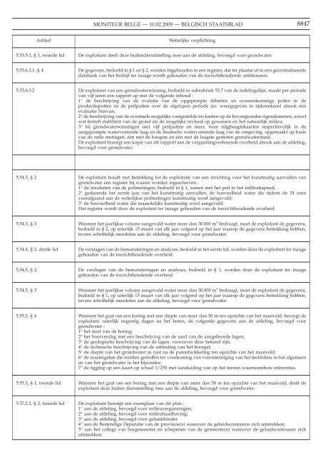 Staatsblad Moniteur - VVPW