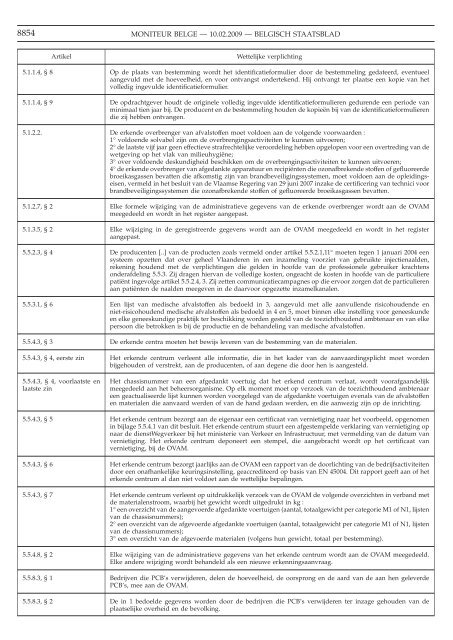 Staatsblad Moniteur - VVPW