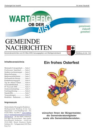 Gemeinde Nachrichten Folge 40 (0 bytes) - Wartberg ob der Aist