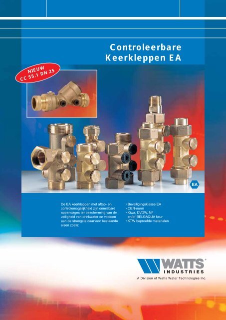 Controleerbare Keerkleppen EA - Watts Industries