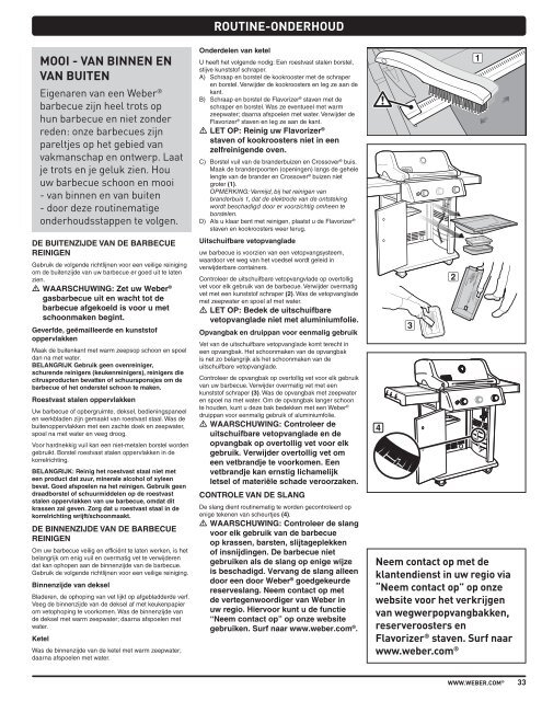 GEBRUIKERSHANDLEIDING VOOR DE LP-GASBARBECUE - Weber