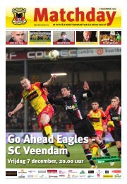 Vrijdag 7 december, 20.00 uur - Go Ahead Eagles