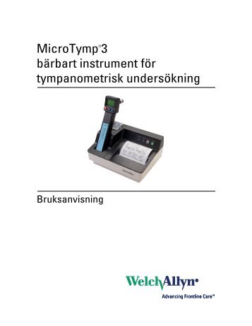 DFU, MICROTYMP 3 - SWEDISH - Welch Allyn