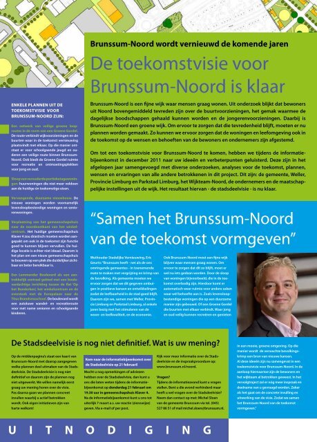 Samenvatting Stadsdeelvisie Brunssum-Noord definitief - Gemeente ...