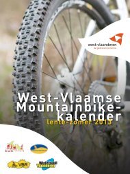 Mountainbikekalender - Provincie West-Vlaanderen