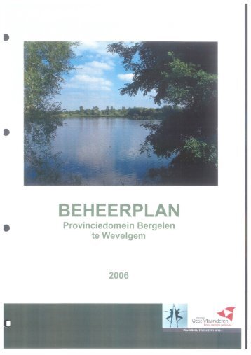 BEHEERPLAN - Provincie West-Vlaanderen